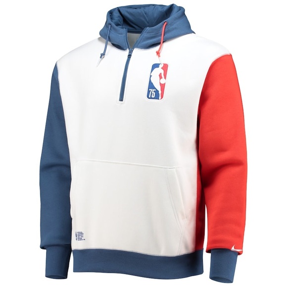 NBA Nike Team 31 75th anniversary courtside fleece half-zip hoodie Size Medium - Picture 2 of 13